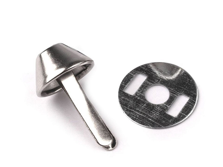 Dvojnôžkový klinec / kovové nožičky na kabelky Ø12 mm