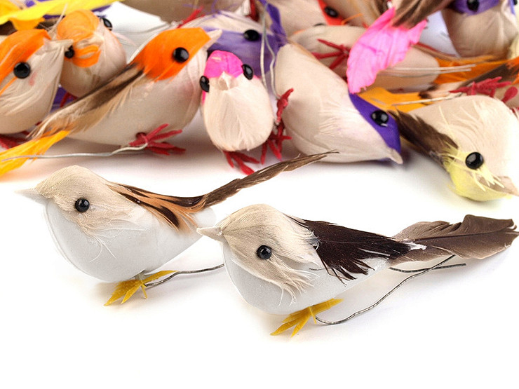 Dekoration Vogel mit Steckdraht