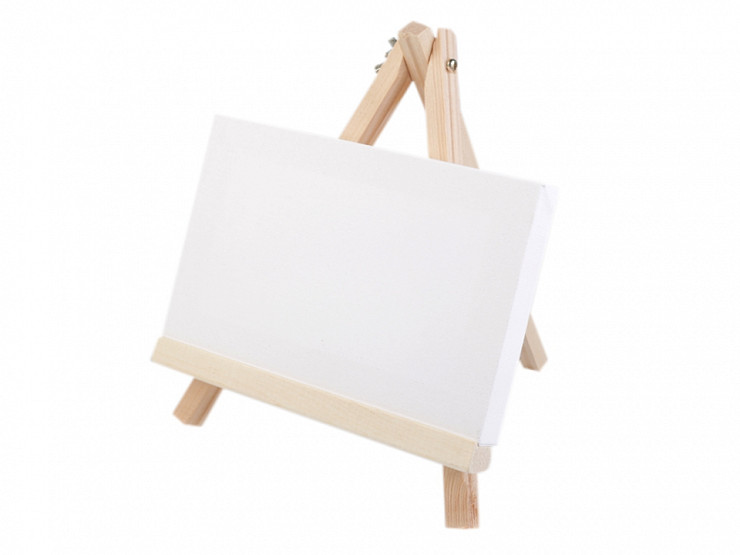 Mini malířský stojan s plátnem 18x23 cm