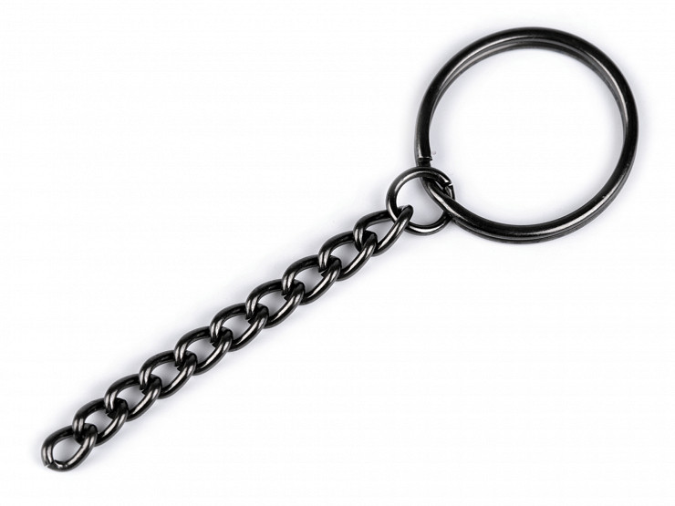 Key Ring with Chain Ø25 mm