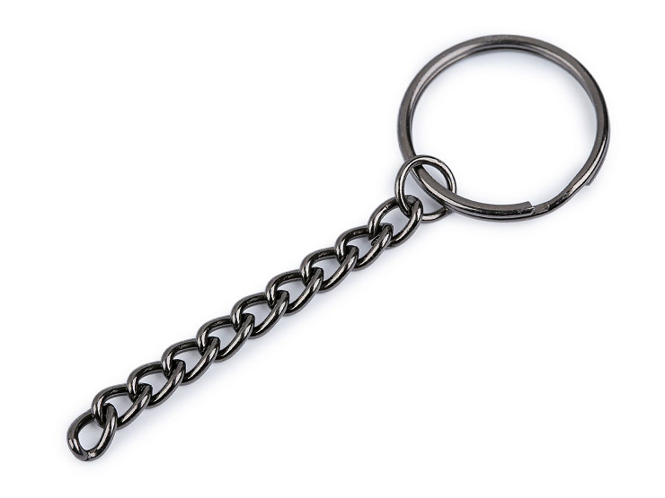 Anello porta-chiavi, con catenina, Ø 25 mm