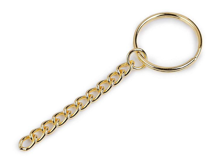 Porte-clés avec chaîne, Ø 25 mm