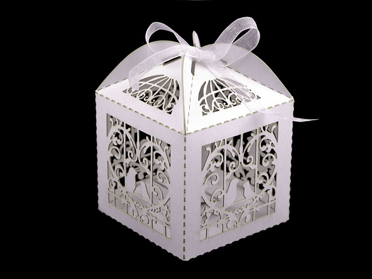 Laser Cut Gift Box with Ribbon