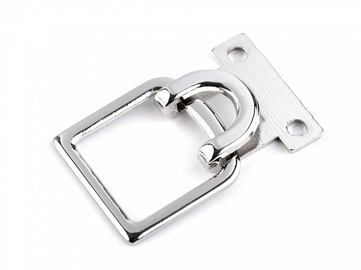 1 set of Decorative Buckle Closure Hook and Loop Clasp 27x42 mm 