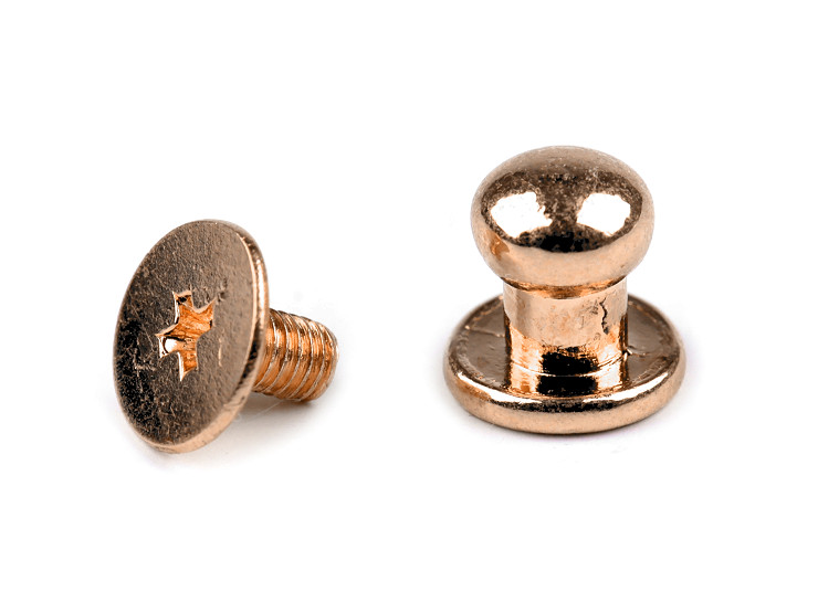 Screw In Button Head Nail Rivets Ø6 mm