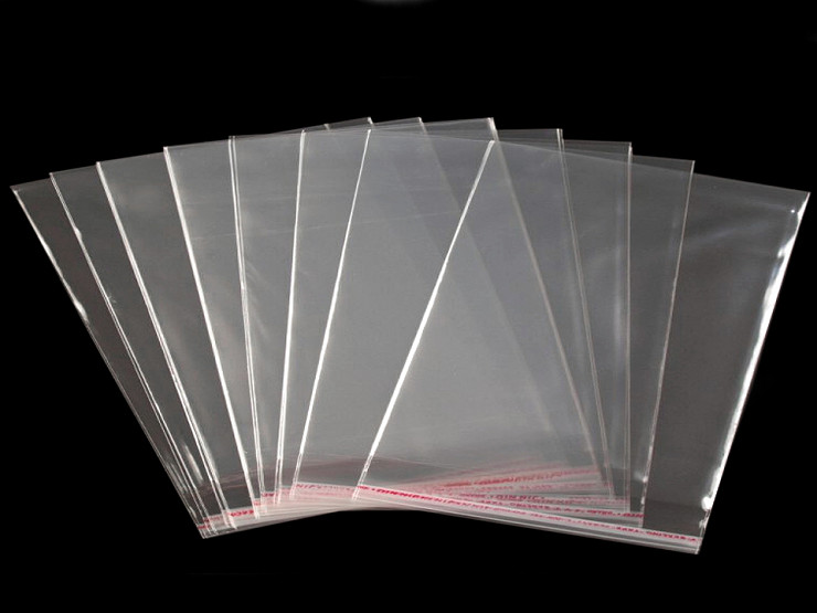 Clear Plastic Self-Adhesive Seal Bags 16x16 cm