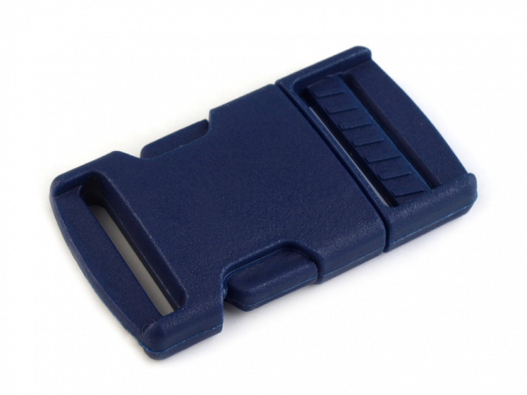 Fibbia a sgancio laterale, in plastica, con cinturino regolabile, larghezza: 25 mm