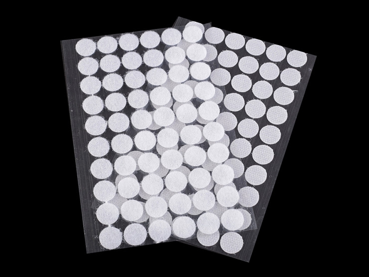 Cerchi e punti auto-adesivi, in velcro, Ø 15 mm