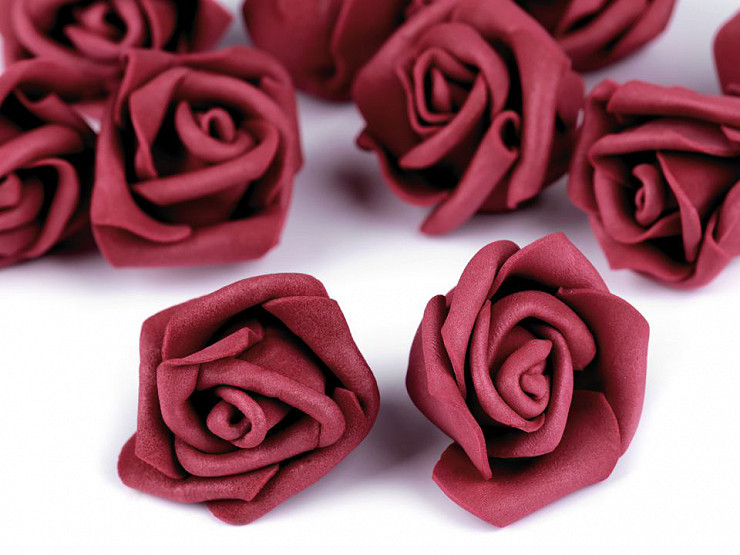 Dekorační pěnová růže Ø4 cm