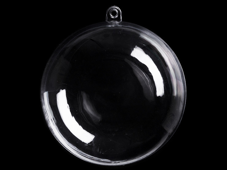Clear Plastic Fillable Ball Ornament Ø12 cm