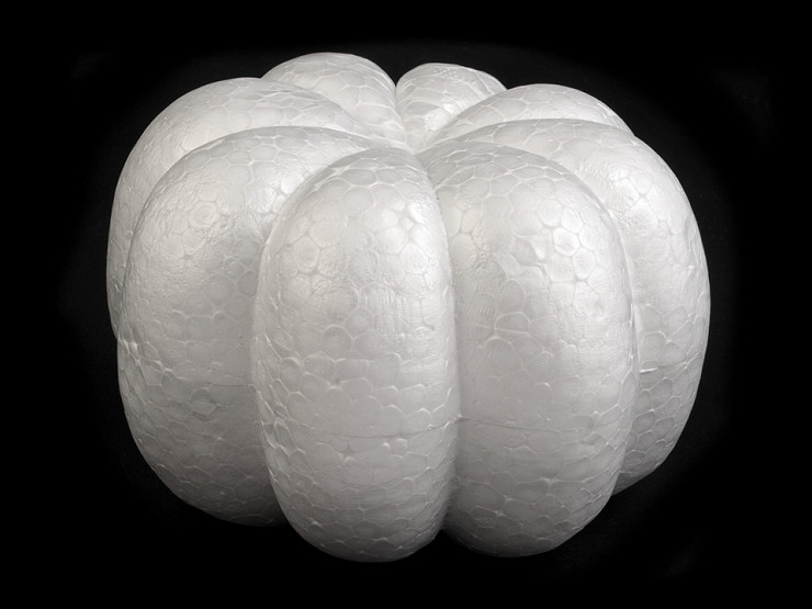 DIY Styrofoam Pumpkin 8x12,5 cm