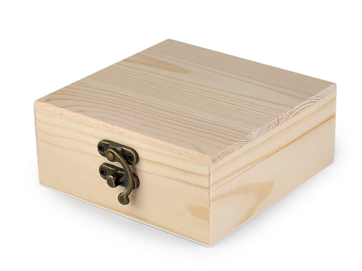 Caja artesanal de madera sin terminar 