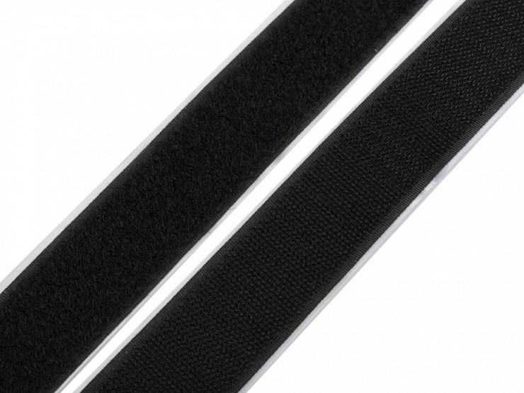 Klettband selbstklebend Haken + Plüsch Breite 30 mm