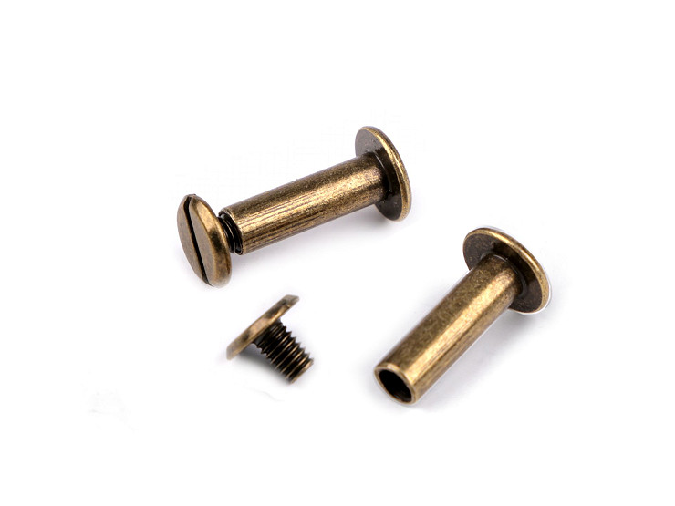 Knihárska skrutka 12; 16; 20 a 25 mm