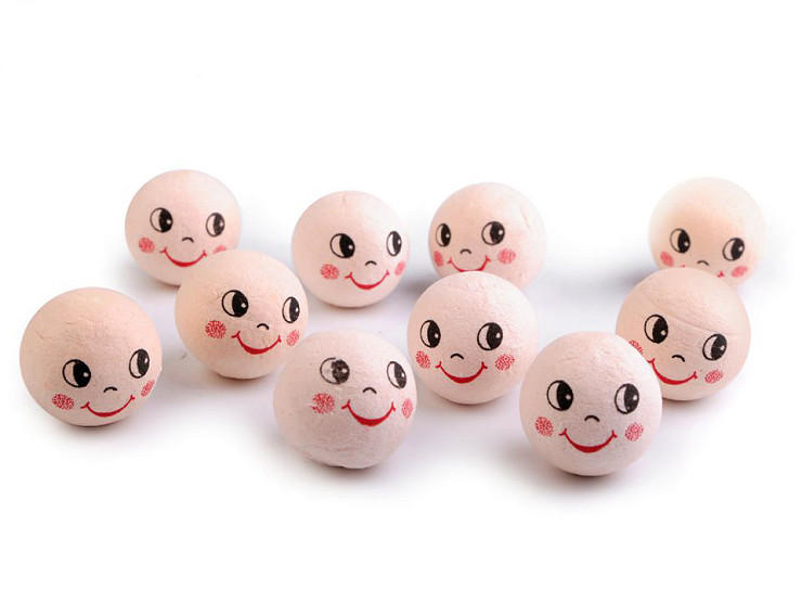 Teste per attività di fai-da-te, ovattate, Ø 30 mm