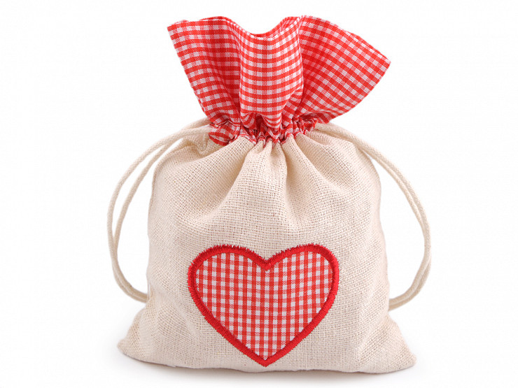 Gift Pouch Bag 12.5x17.5 cm Heart