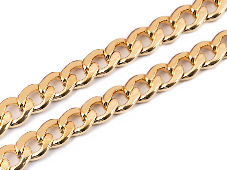 Metal Flat Curb Chain, width 11 mm