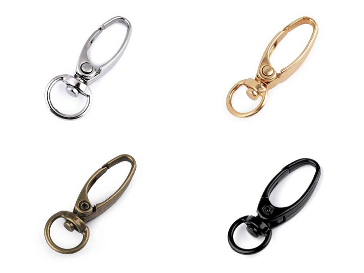 Mousqueton métallique pour sangle de 9 mm