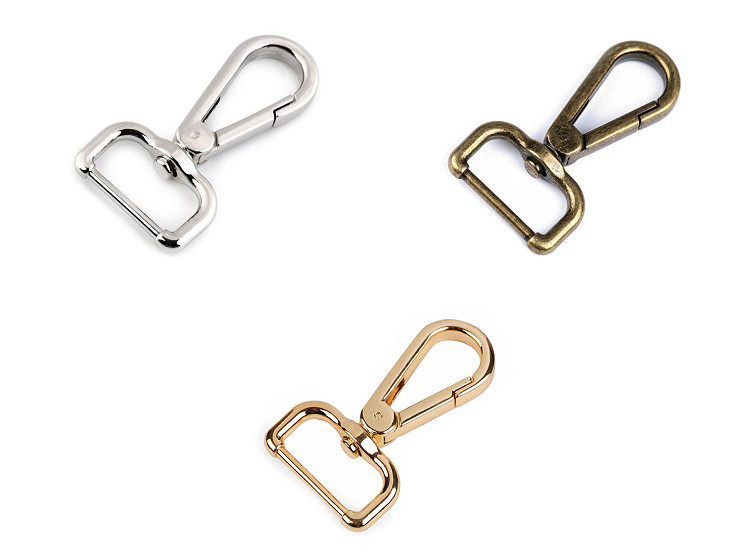 Metal Snap Swivel Hook / Carabiner, fits 25 mm strap