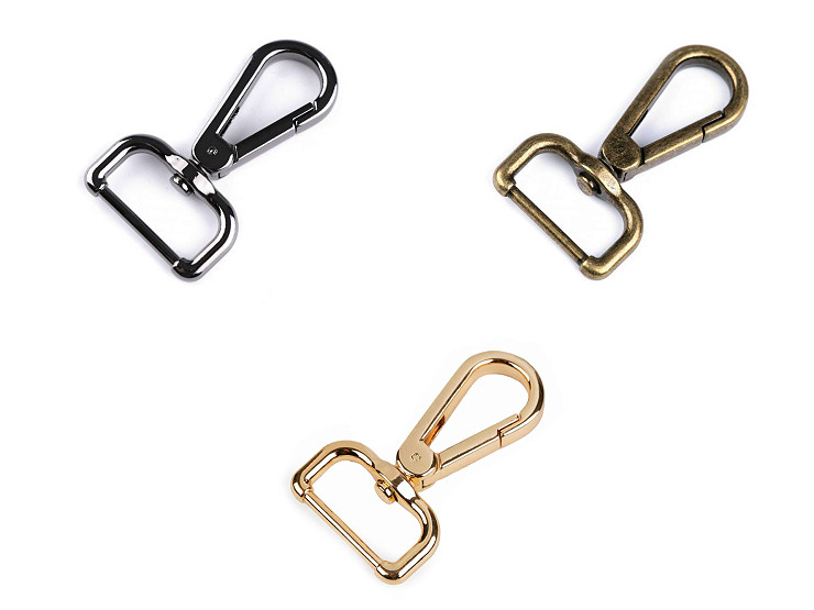 Metal Snap Swivel Hook / Carabiner, fits 25 mm strap