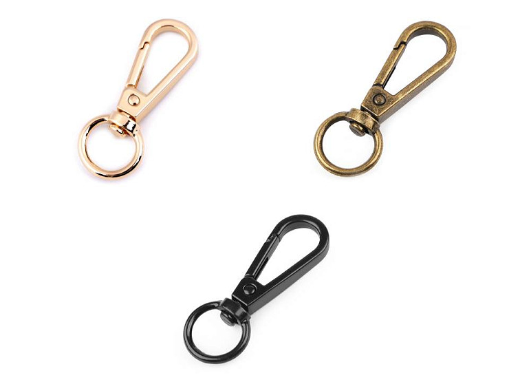 Metal Snap Swivel Hook / Carabiner, 12 mm