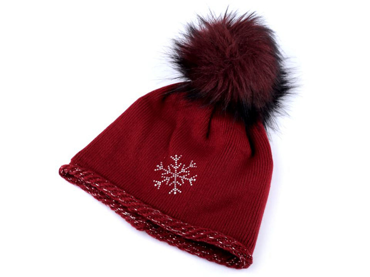 Women Winter Hat with Pom Pom Capu