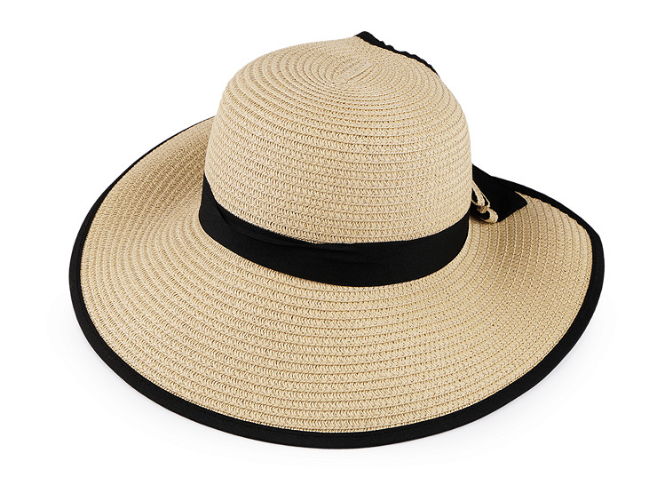 Ladies Summer Hat / Straw Hat with Bow