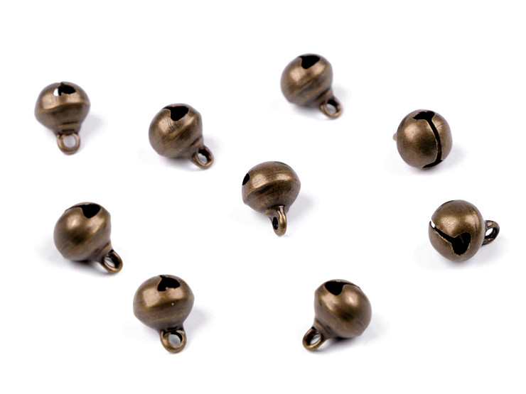 Campanellini in metallo, Ø 8 mm, per abbigliamento