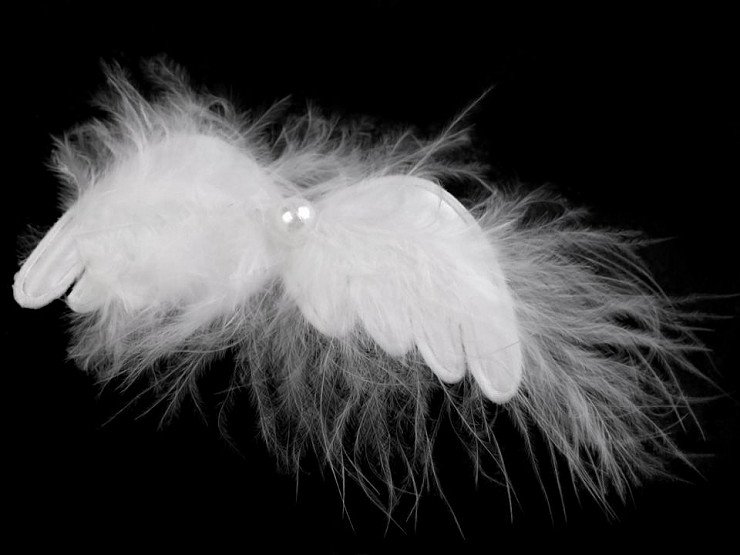 Anielskie skrzydła dekoracja z klipsem 3 szt.