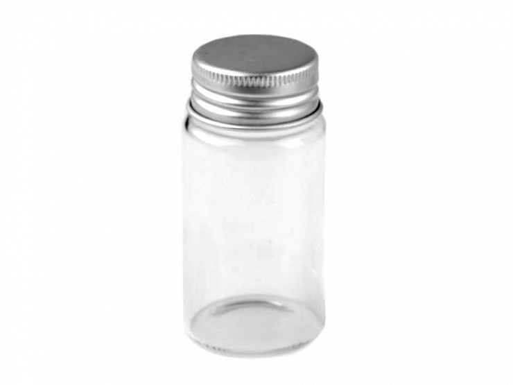 Mini Glasflasche mit Schraubverschluss 37x70 mm