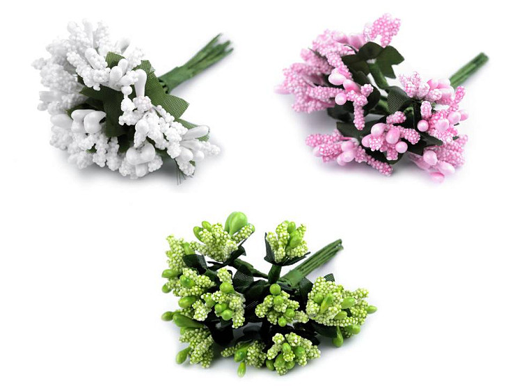 Pistilos florales en alambre