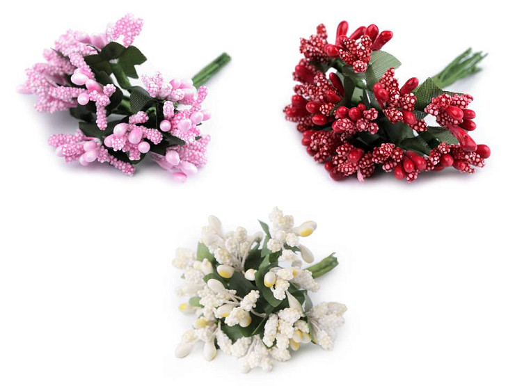 Pistilos florales en alambre