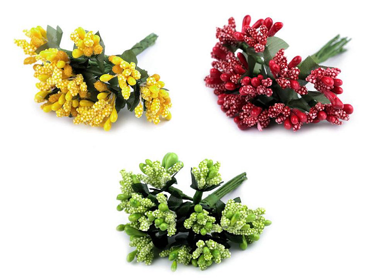 Pistilos florales en alambre