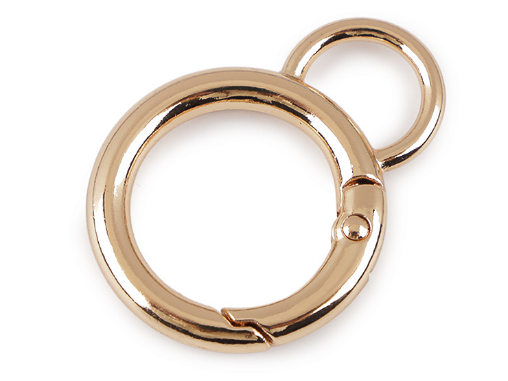Karabiner Ring mit Öse für Handtaschen, Ø 19 mm