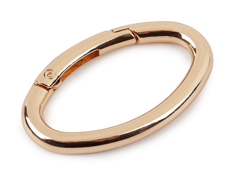 Portachiavi con moschettone, forma: ovale