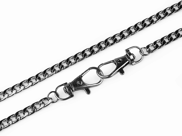 Flache Kette für Handtaschen mit Karabiner Länge 115; 120 cm