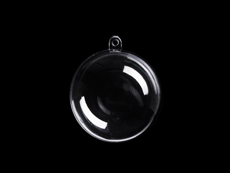 Clear Acrylic Fillable Ball Ornament Ø5 cm