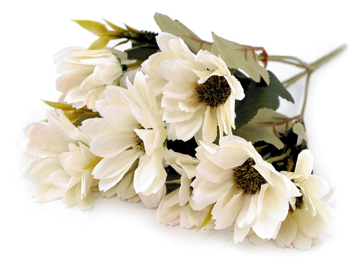 Bouquet di crisantemi artificiali per composizioni floreali