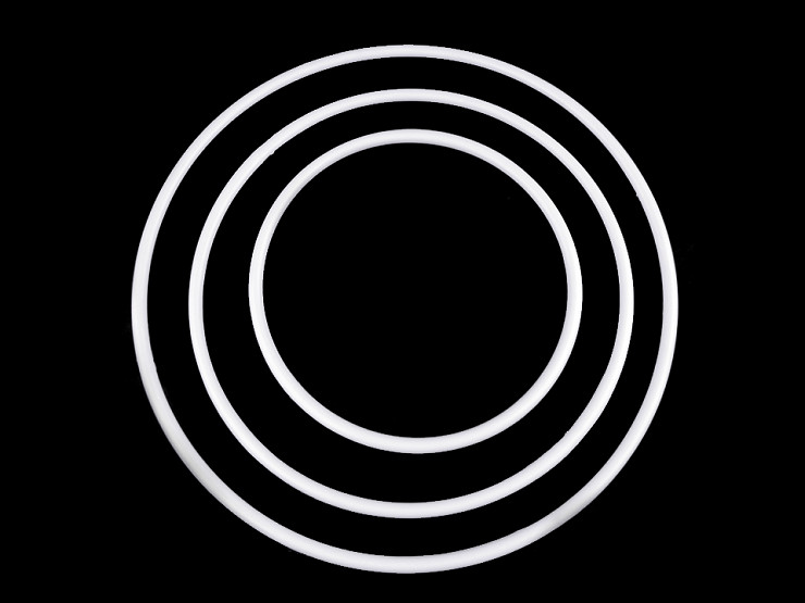 Plastic Circle Ring Set of 3 pcs