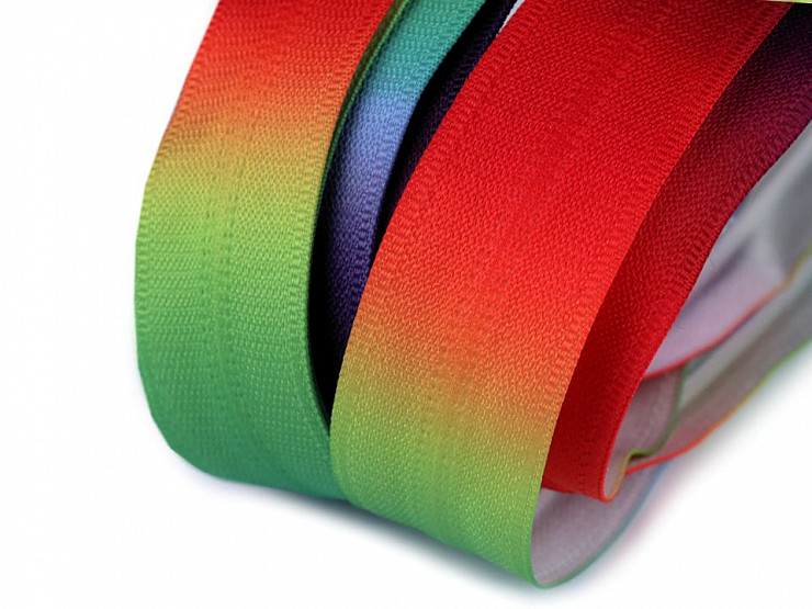 Regenbogen Reißverschluss Spirale verdeckt Breite 5 mm Meterware