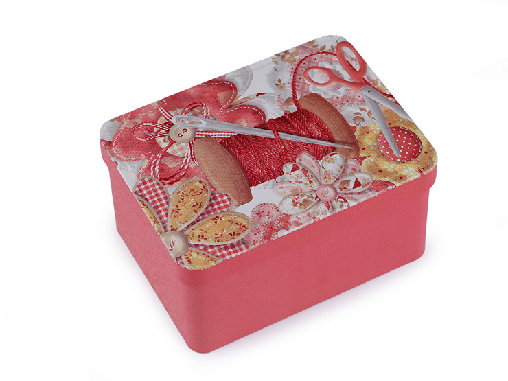 Tin box for Sewing Supplies