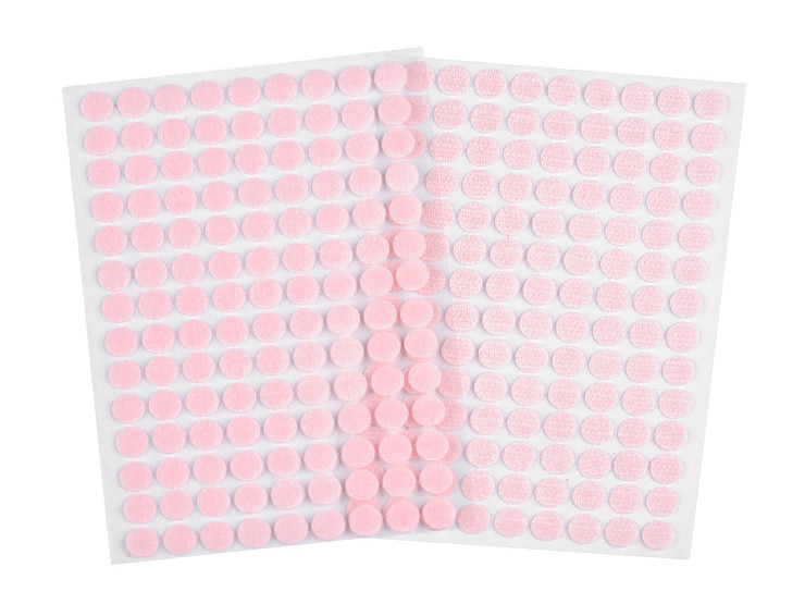Points de bande Velcro autocollants, Ø 10 mm