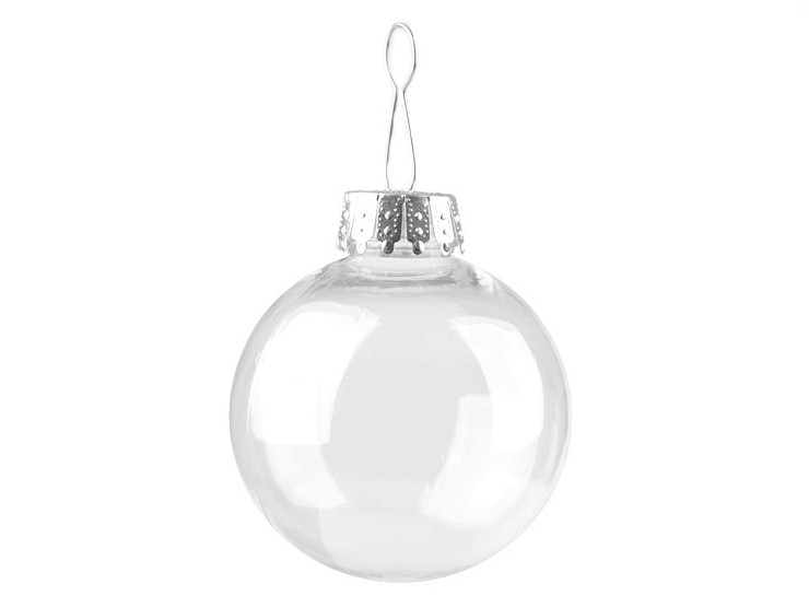 Weihnachtskugel transparent Ø6 cm