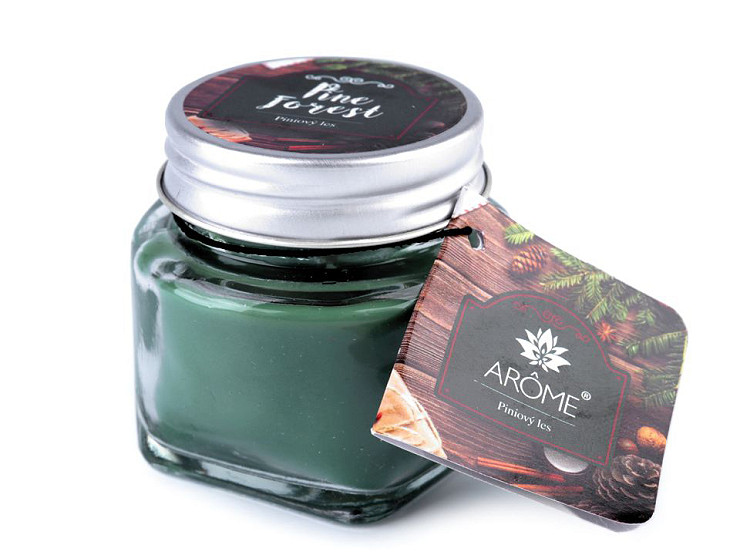  Kleine Duftkerze im Glas mit Namensschild 28 g