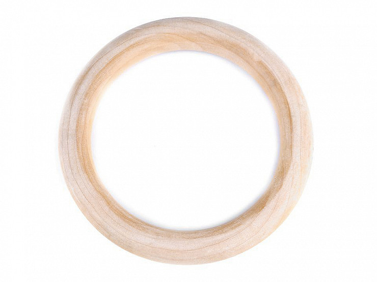 Kółko drewniane / macrame / uszy do torebki, zewnętrzna Ø11,2 mm