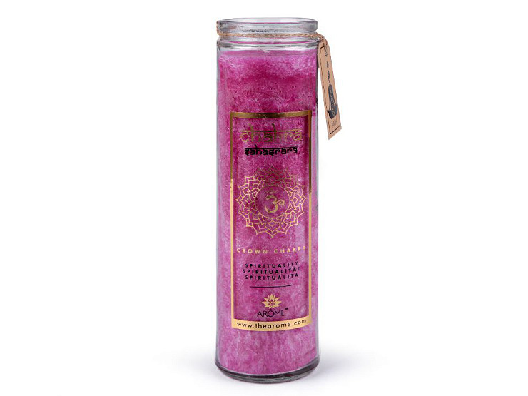 Scented Chakra Candle in Glass, size 320 g
