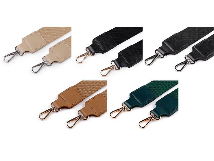Shoulder Handbag Strap with Hooks, width 3.8 cm