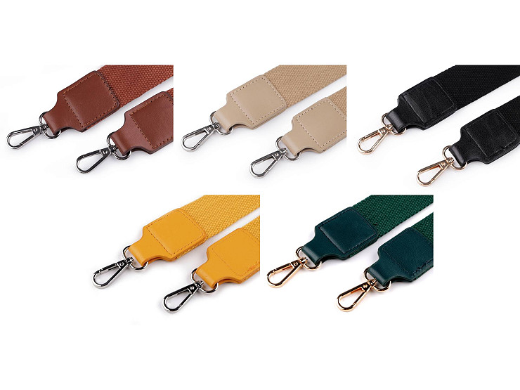 Textil táskafül / heveder karabinerrel szélessége 3,8 cm