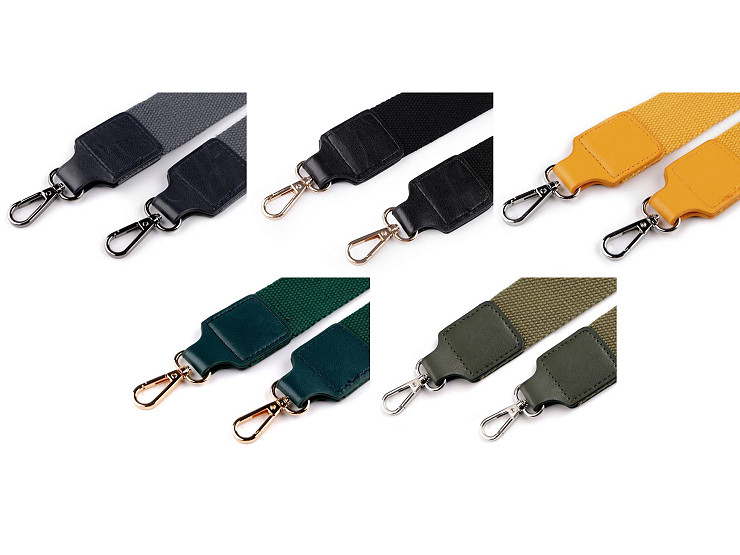 Sangle pour sac à mains avec mousquetons, largeur 3,8 cm