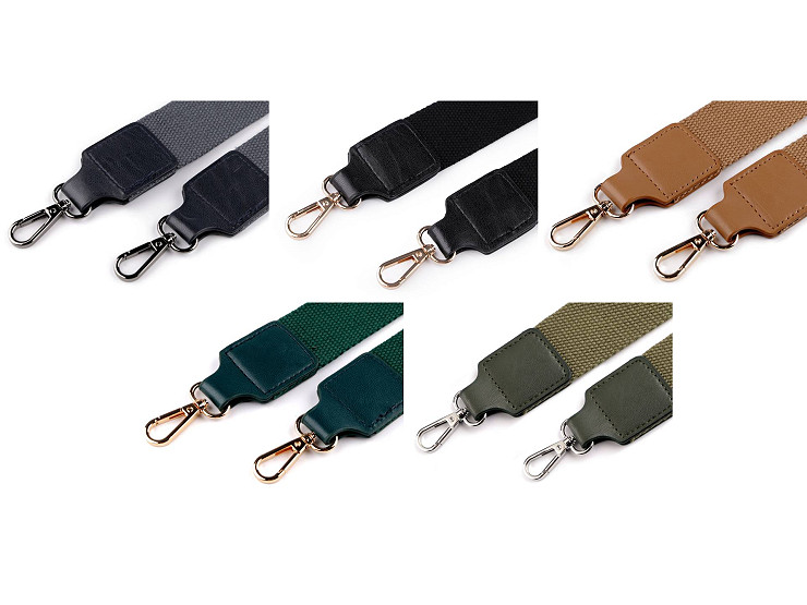 Popruh na tašku s karabinami šíře 3,8 cm